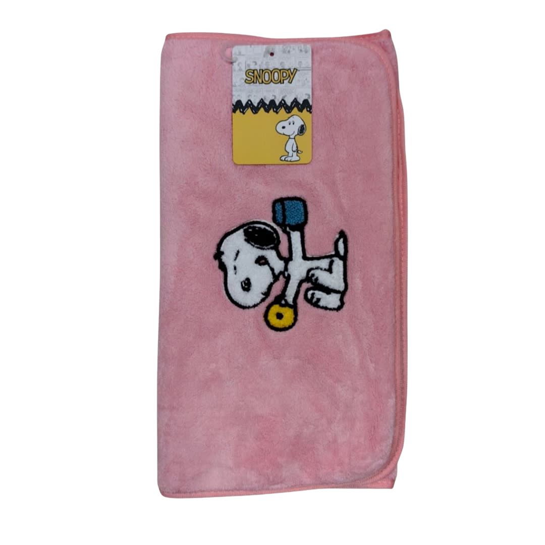 Tripack Toallas de Mano Snoopy Celeste + Lila + Rosado3