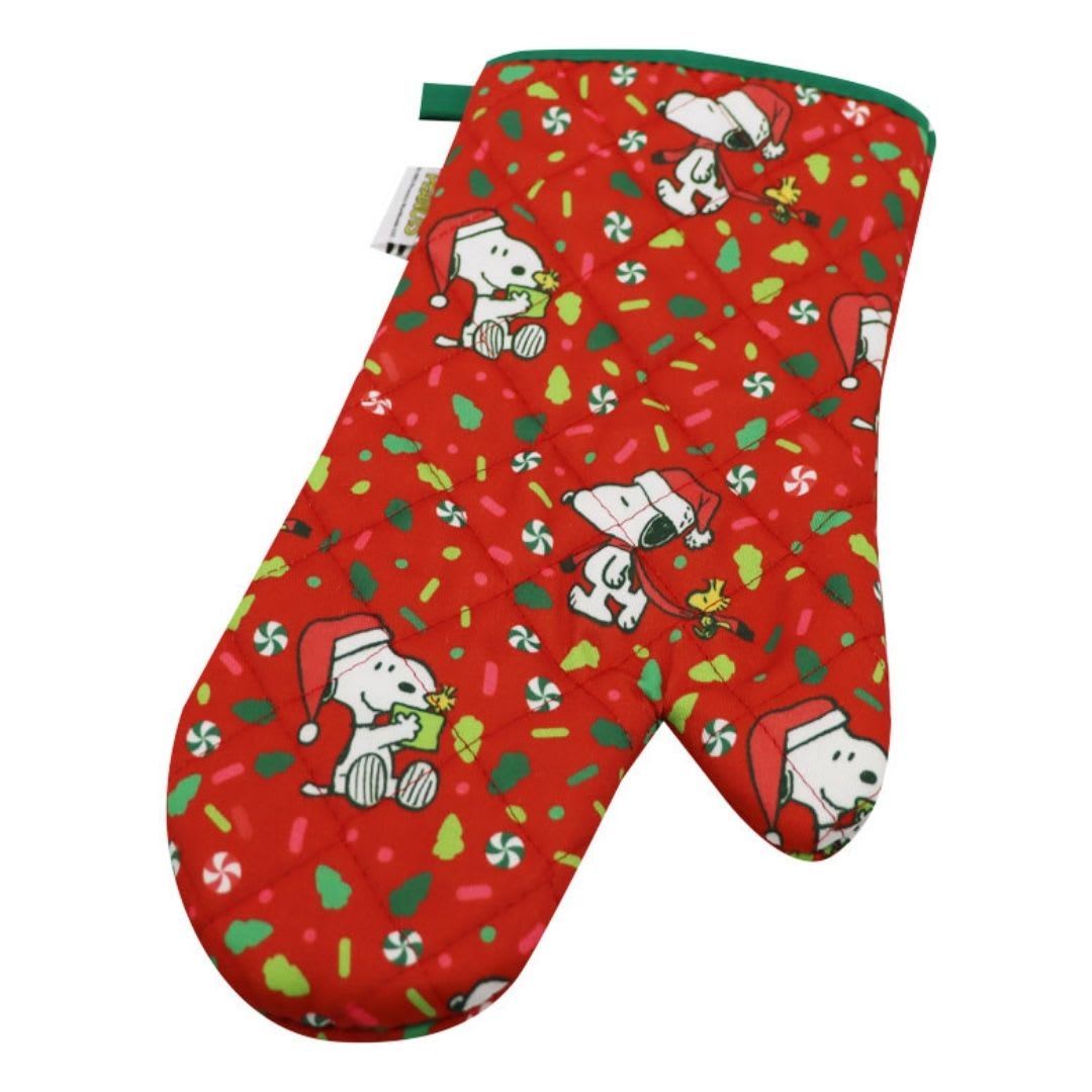 Guante y Toma Olla de Cocina Adulto Snoopy Rojo2
