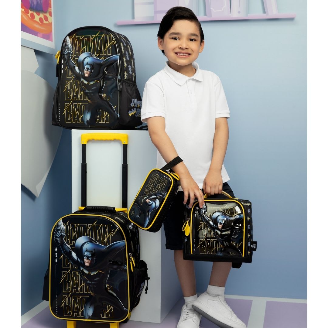 Pack Escolar Maleta Batman Negro Oficio8