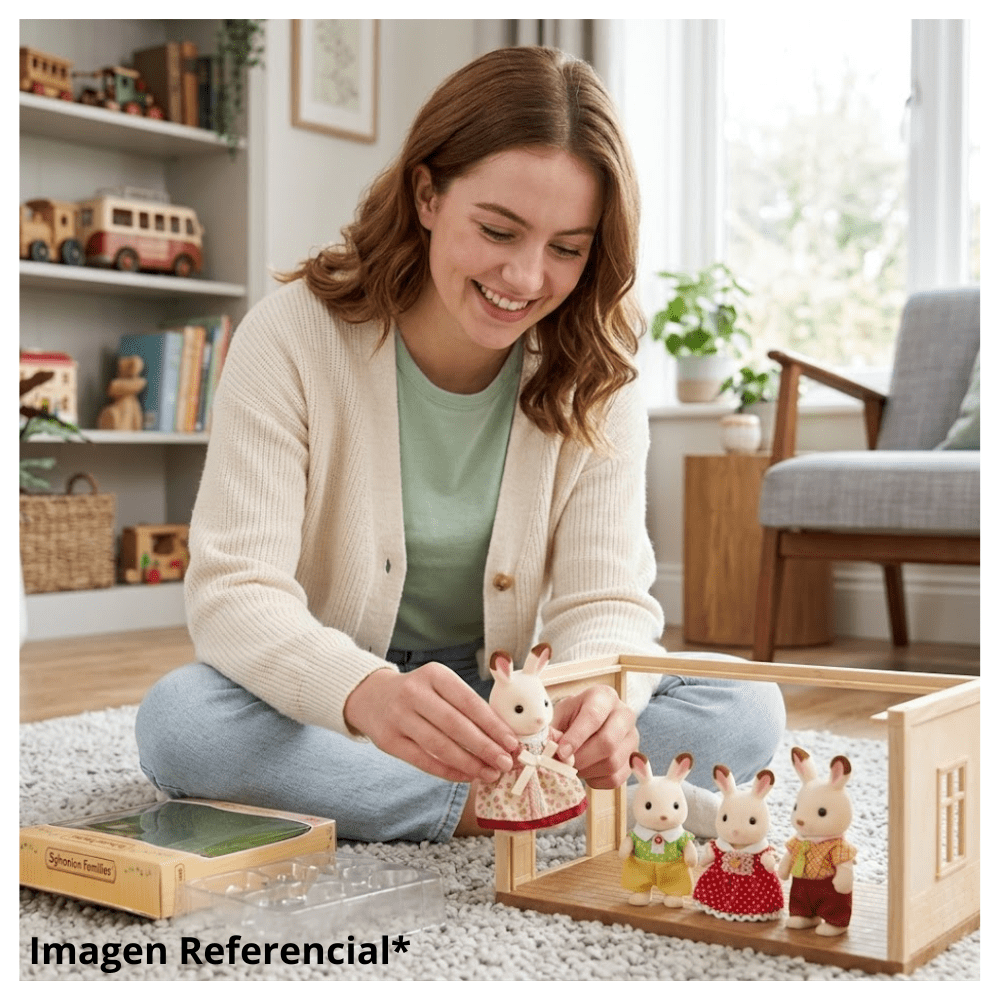 Juguete Sylvanian Ternurines Set Familia Conejos de Leche4