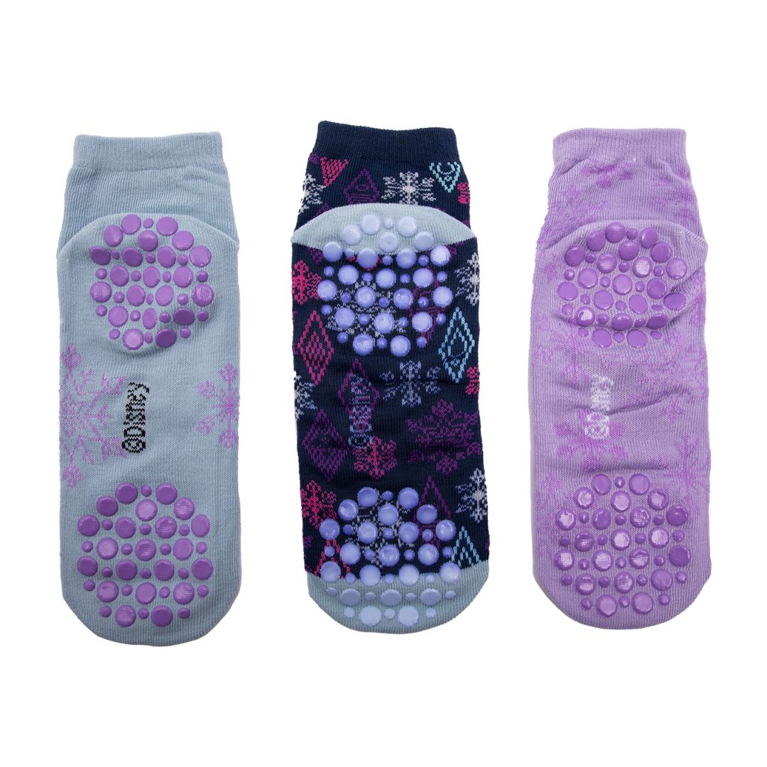 Medias Antideslizante Disney Frozen Elsa Tripack4