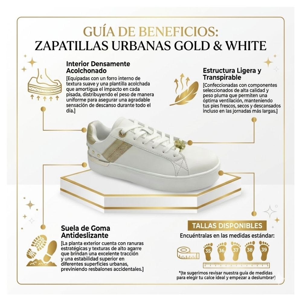 Zapatillas Mujer Barbie Dorado2
