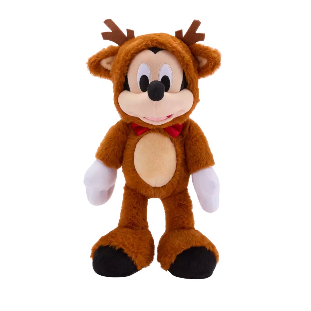 Peluche Disney Store Navideño Mickey Mouse Reno 30 cm 0