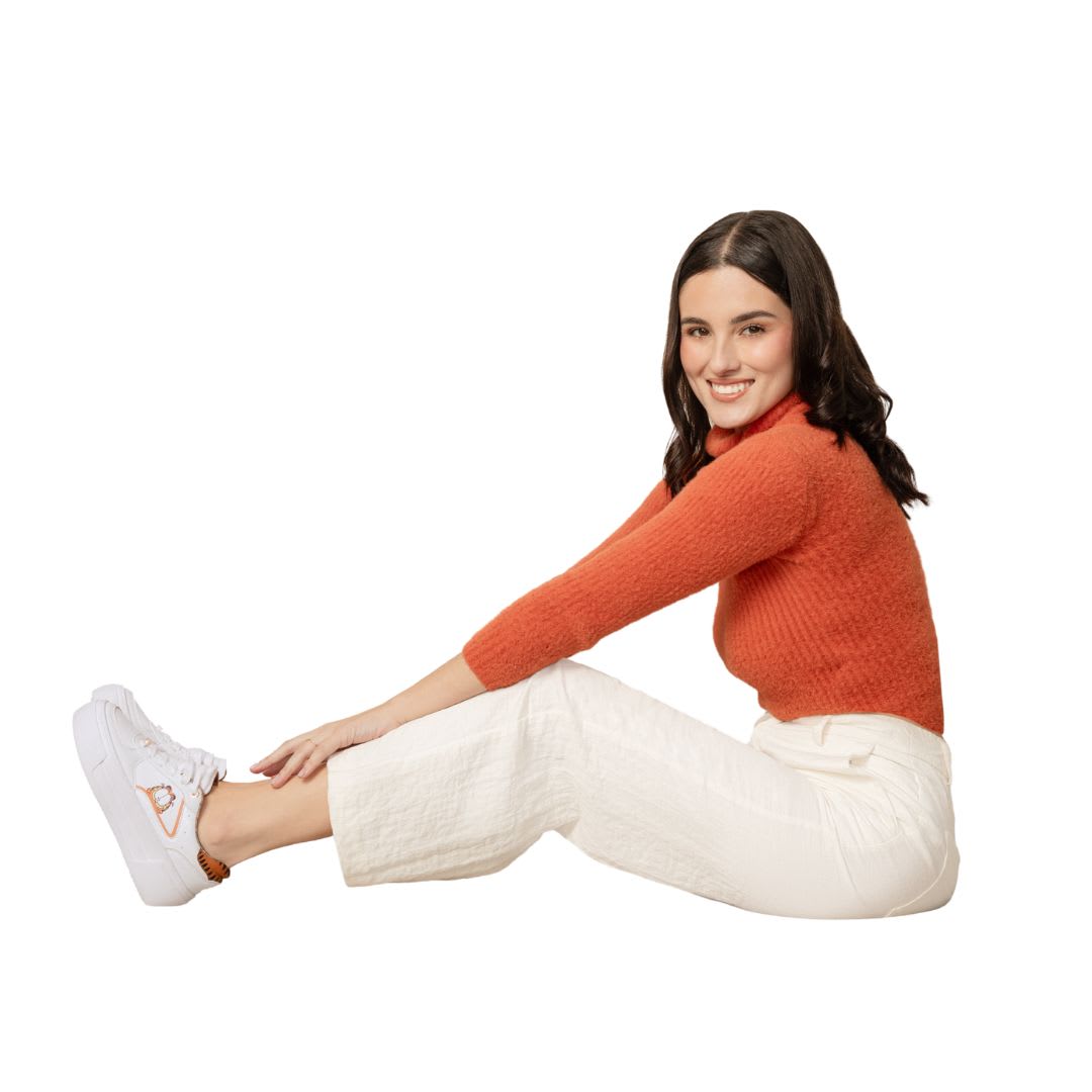 Zapatillas Mujer Garfield Casual Blanco5