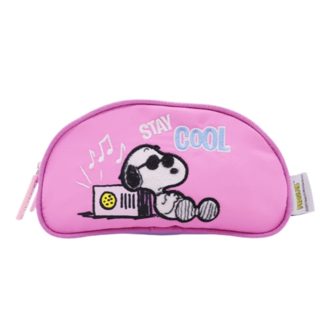 Mochila Oficio + Lonchera + Cartuchera Snoopy Rosado Juvenil4