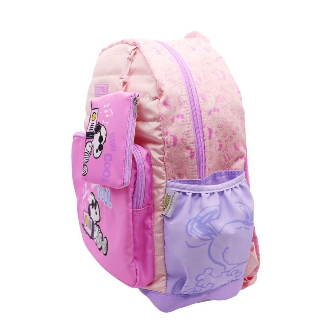 Mochila Oficio Snoopy Rosado Juvenil2