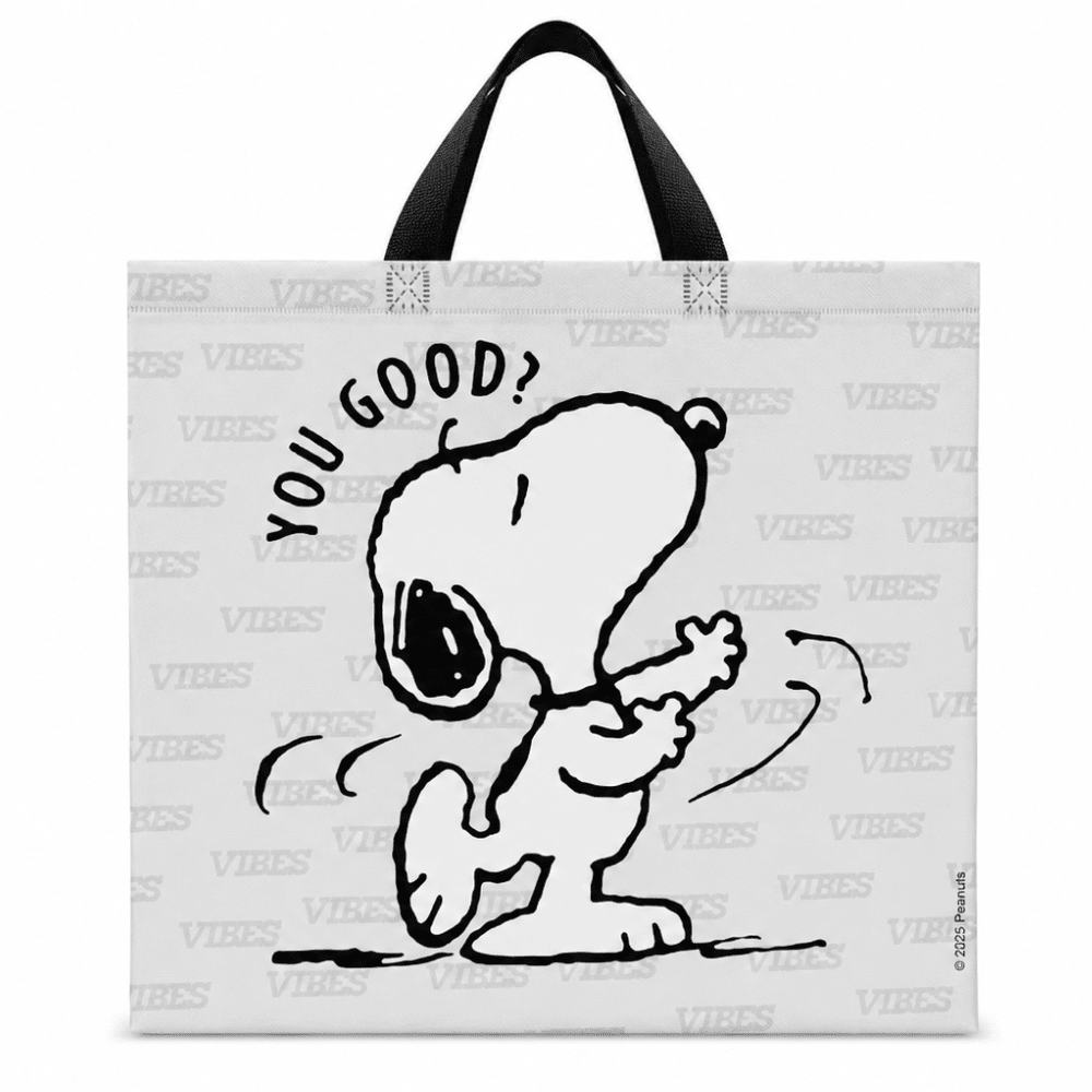 Bolsa Reutilizable Snoopy Peanuts Blanca 39 x 44 x 18 cm2