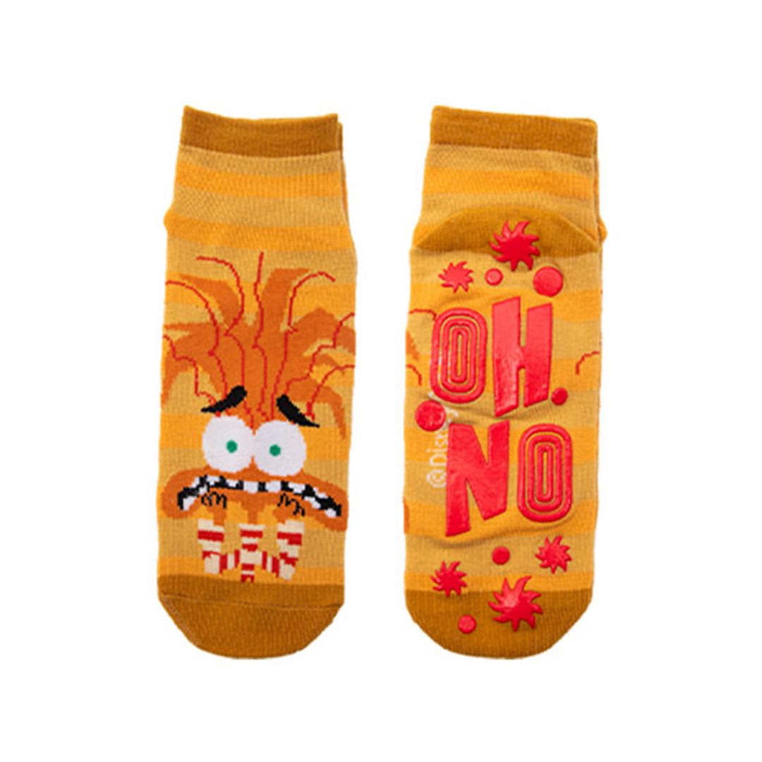 Medias Antideslizante Disney Intensamente Ansiedad X Par 0