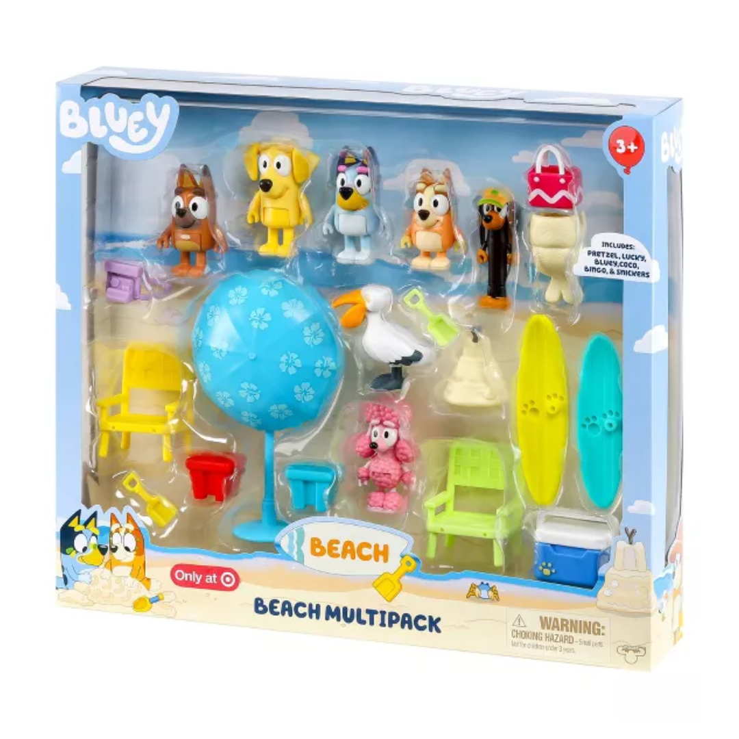 Set de Figuras Deluxe Bluey Playa3