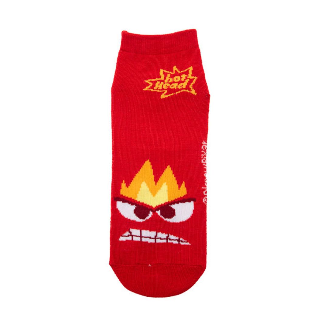 Medias Antideslizante Disney Intensamente Furia X Par2