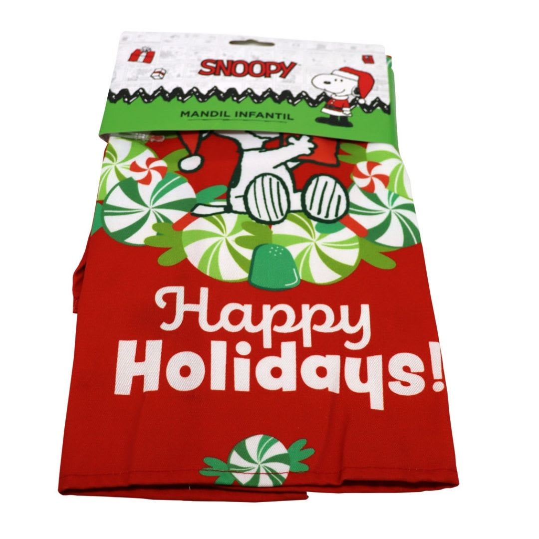Mandil Delantal de Cocina Niño Snoopy 45x55cm Rojo2