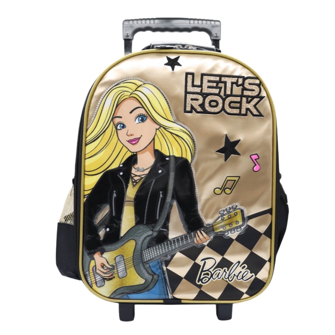 Maleta Oficio + Lonchera + Cartuchera Barbie Rockera2