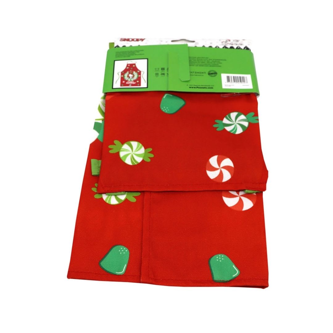 Mandil Delantal de Cocina Niño Snoopy 45x55cm Rojo3