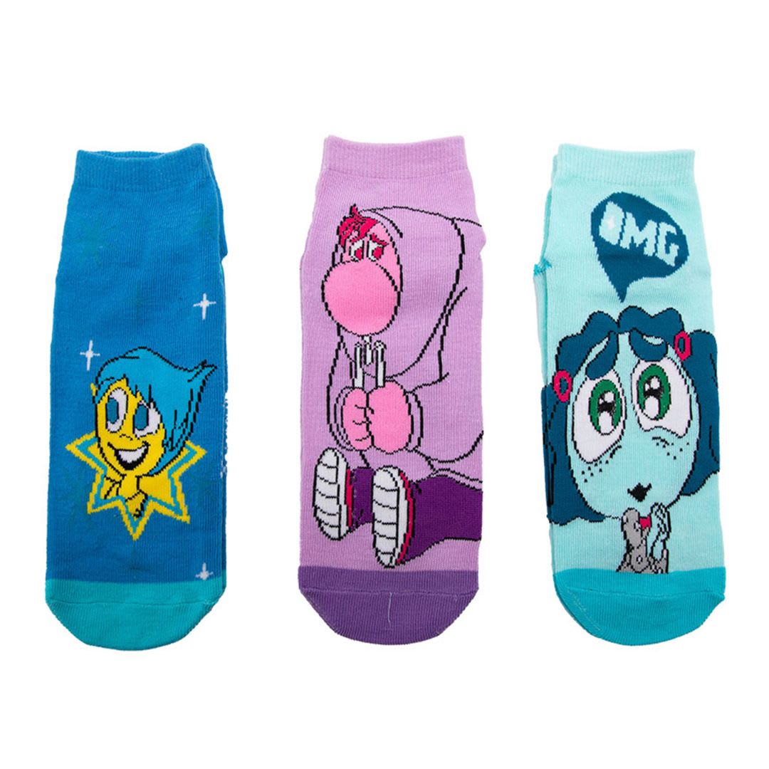 Medias Antideslizante Disney Intensamente Tripack 0