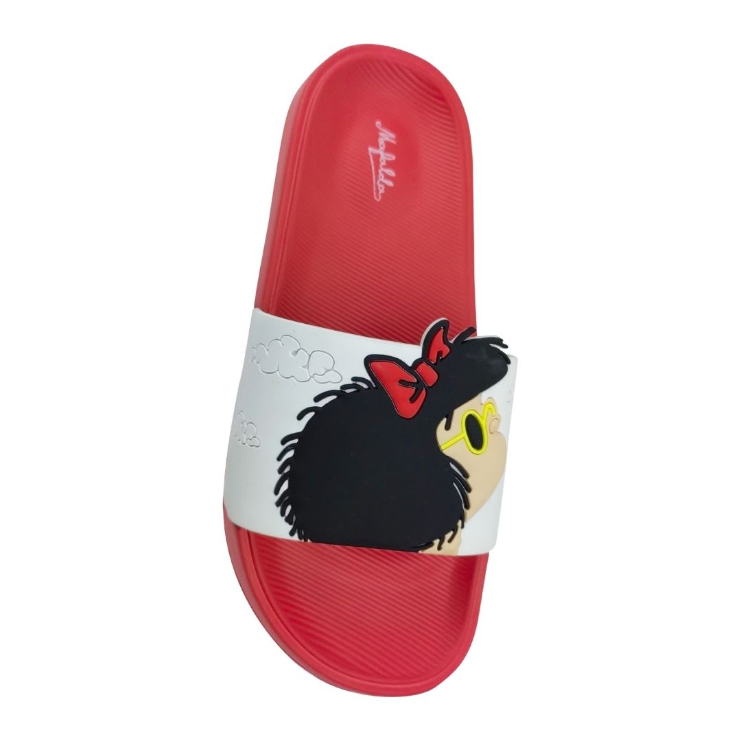 Sandalias Mujer Playeras Mafalda Rojo2
