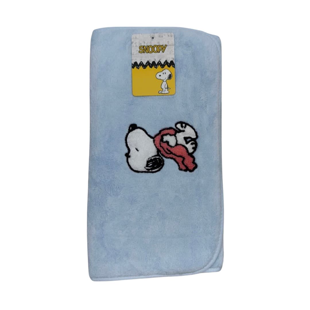 Tripack Toallas de Mano Snoopy Celeste + Lila + Rosado4