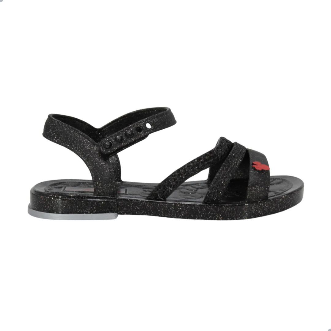 Sandalias Deluxe Minnie Mouse Negro Niña2