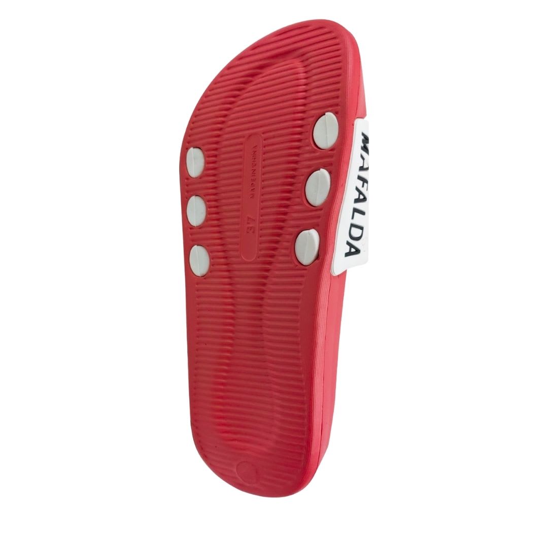 Sandalias Mujer Playeras Mafalda Rojo4