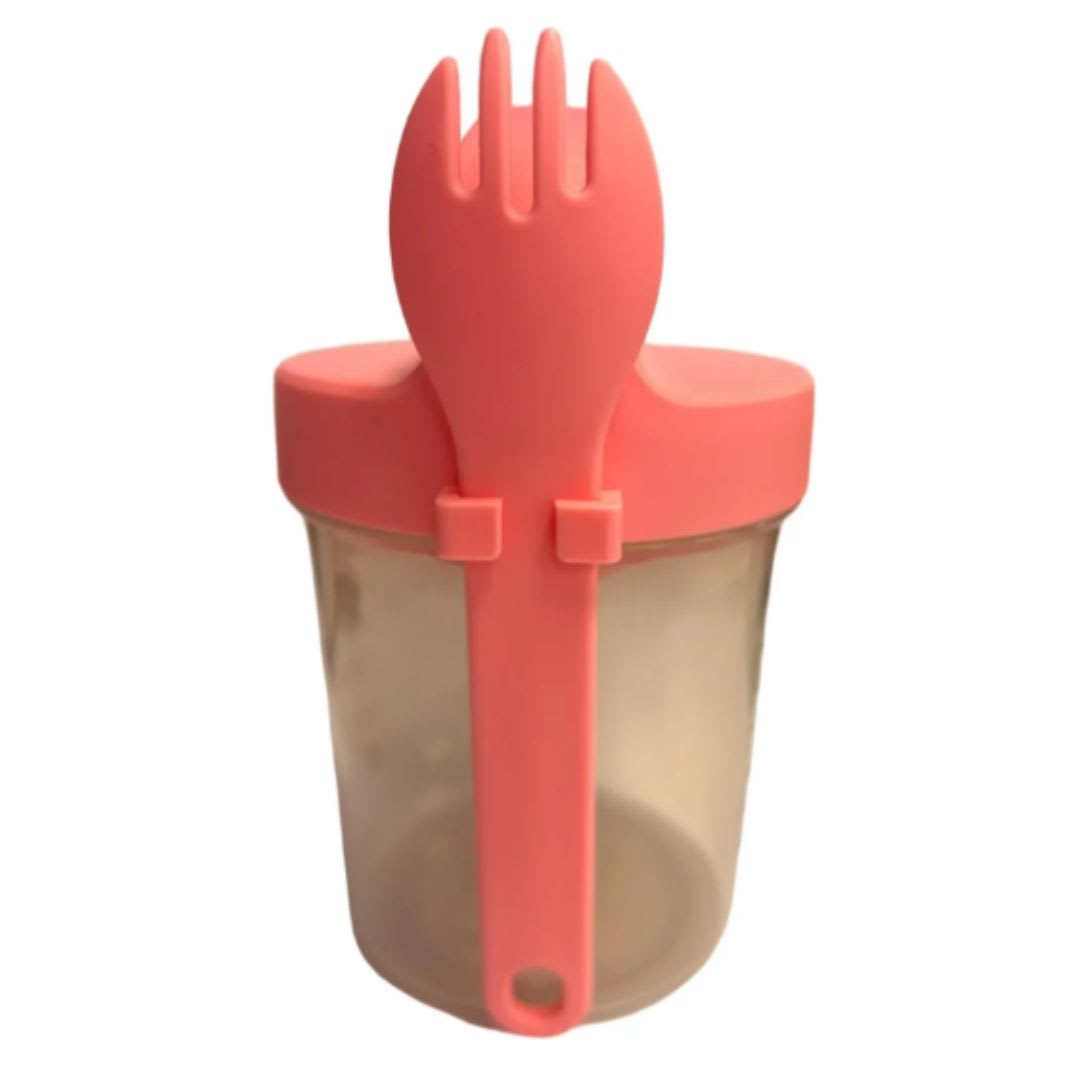 Taper con Cuchara Escolar Harry Potter 560 ML Rosado2