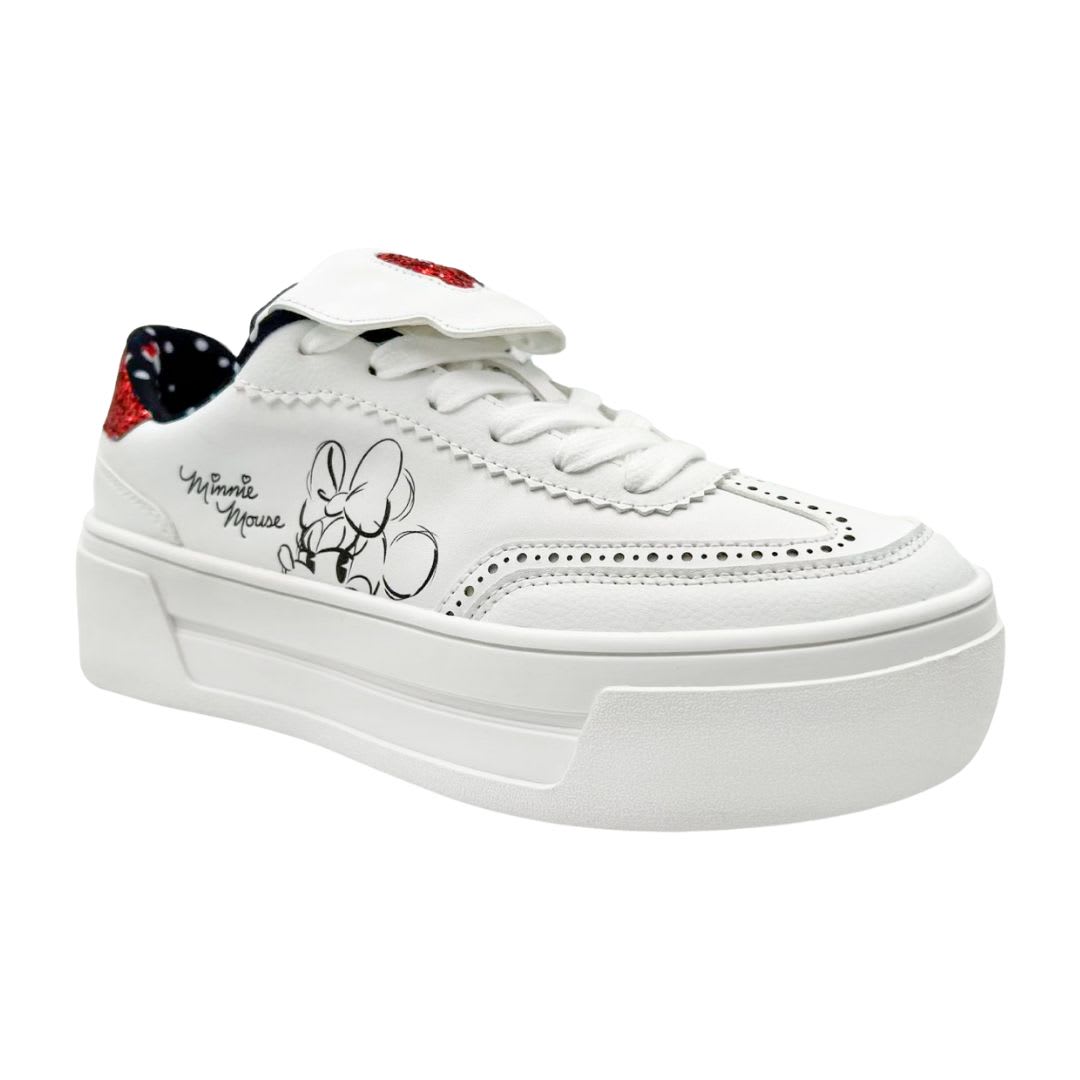 Zapatillas Mujer Minnie Mouse Casual Blanco3