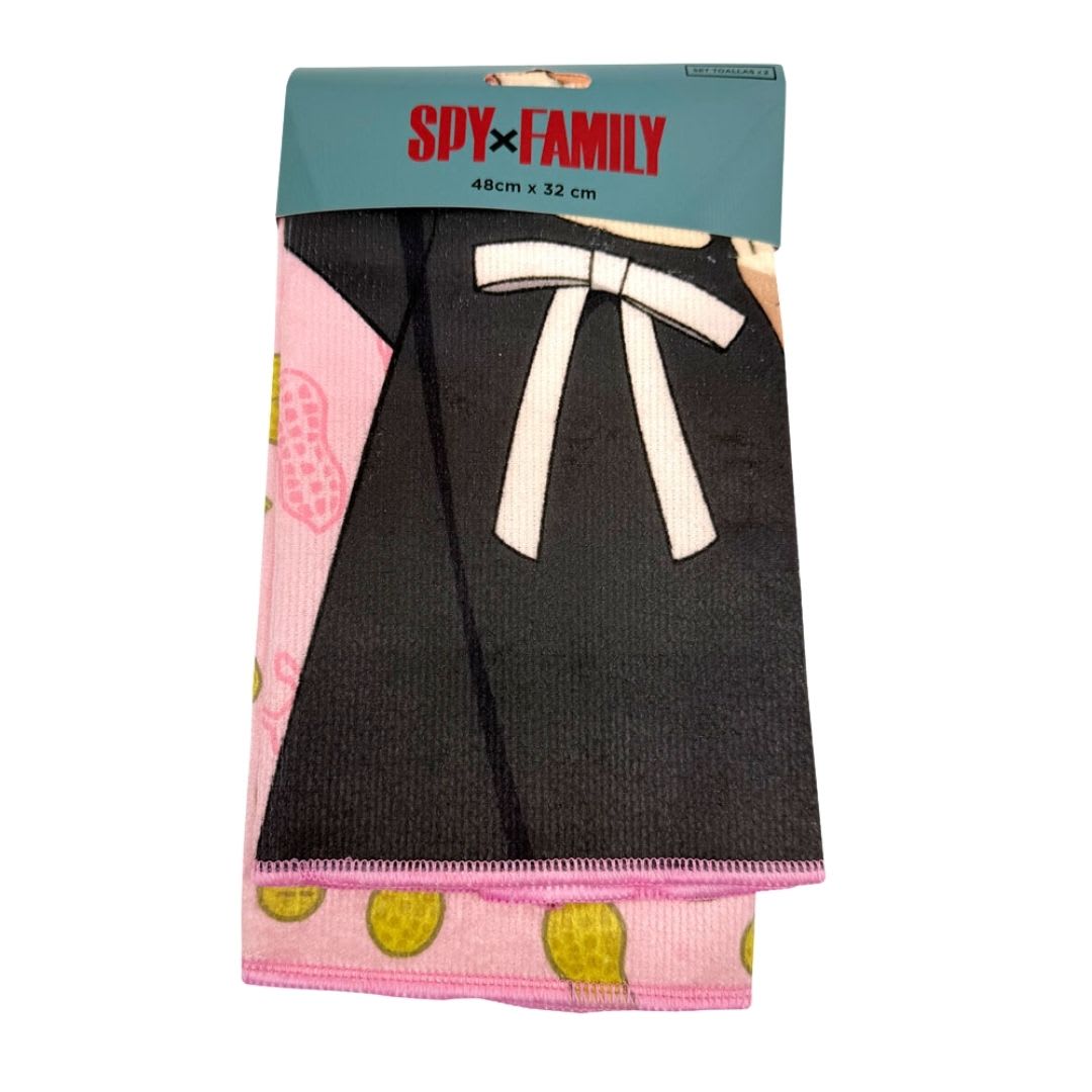 Set de Toallas Escolar x2 Spy x Family 28x36cm3