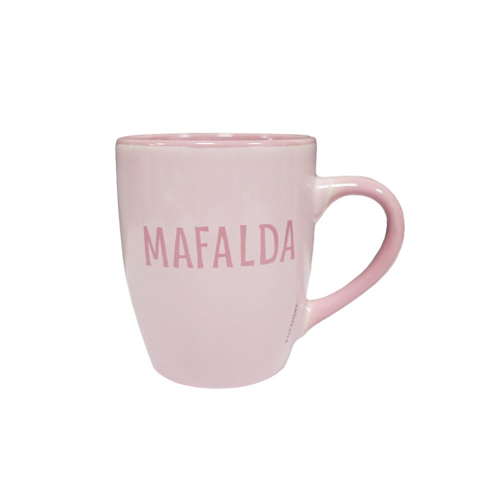 Mug Taza Cafe Ceramica Mafalda Rosado 390 ML2