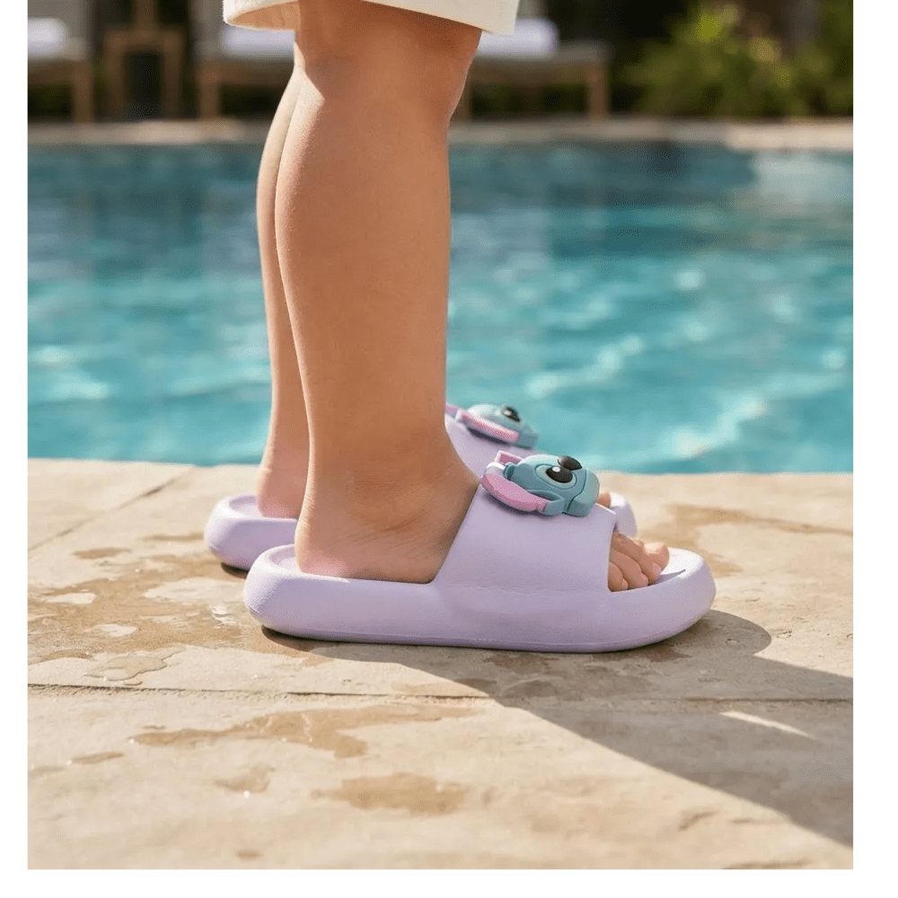 Sandalias Niña Casual Stitch 3D Lila4