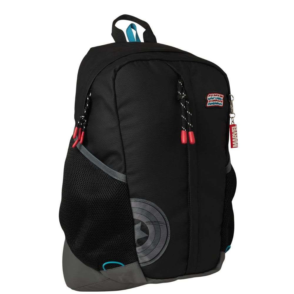 Mochila Oficio Marvel Student Capitan America Multiples Compartimientos2