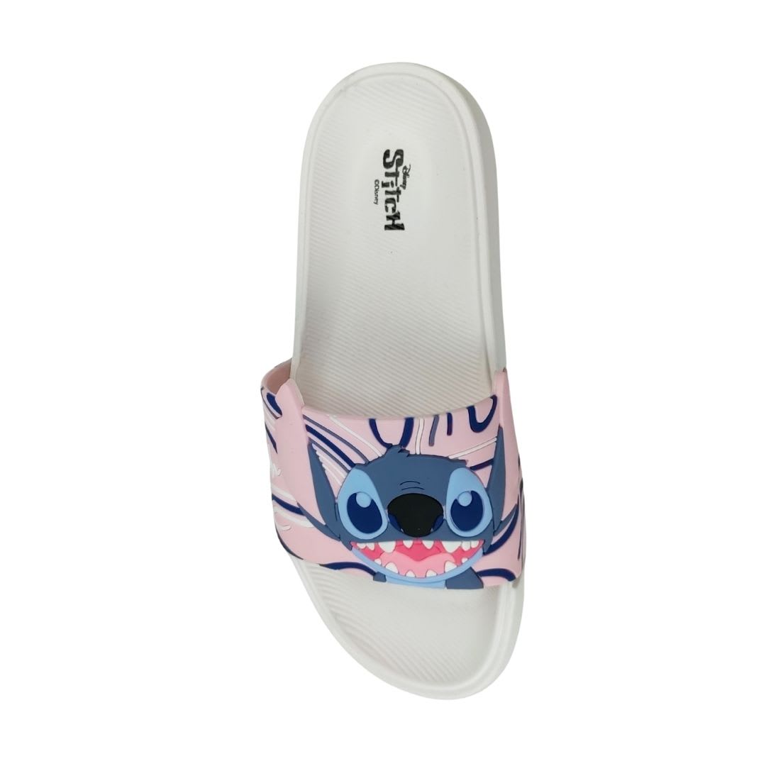 Sandalias Mujer Playeras Stitch Blanco2