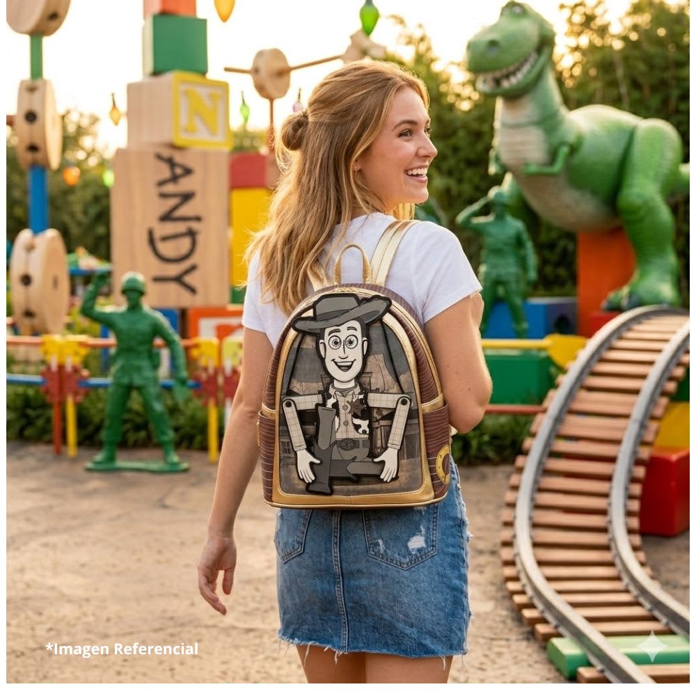 Mini Mochila Loungefly Toy Story Woody Sepia5
