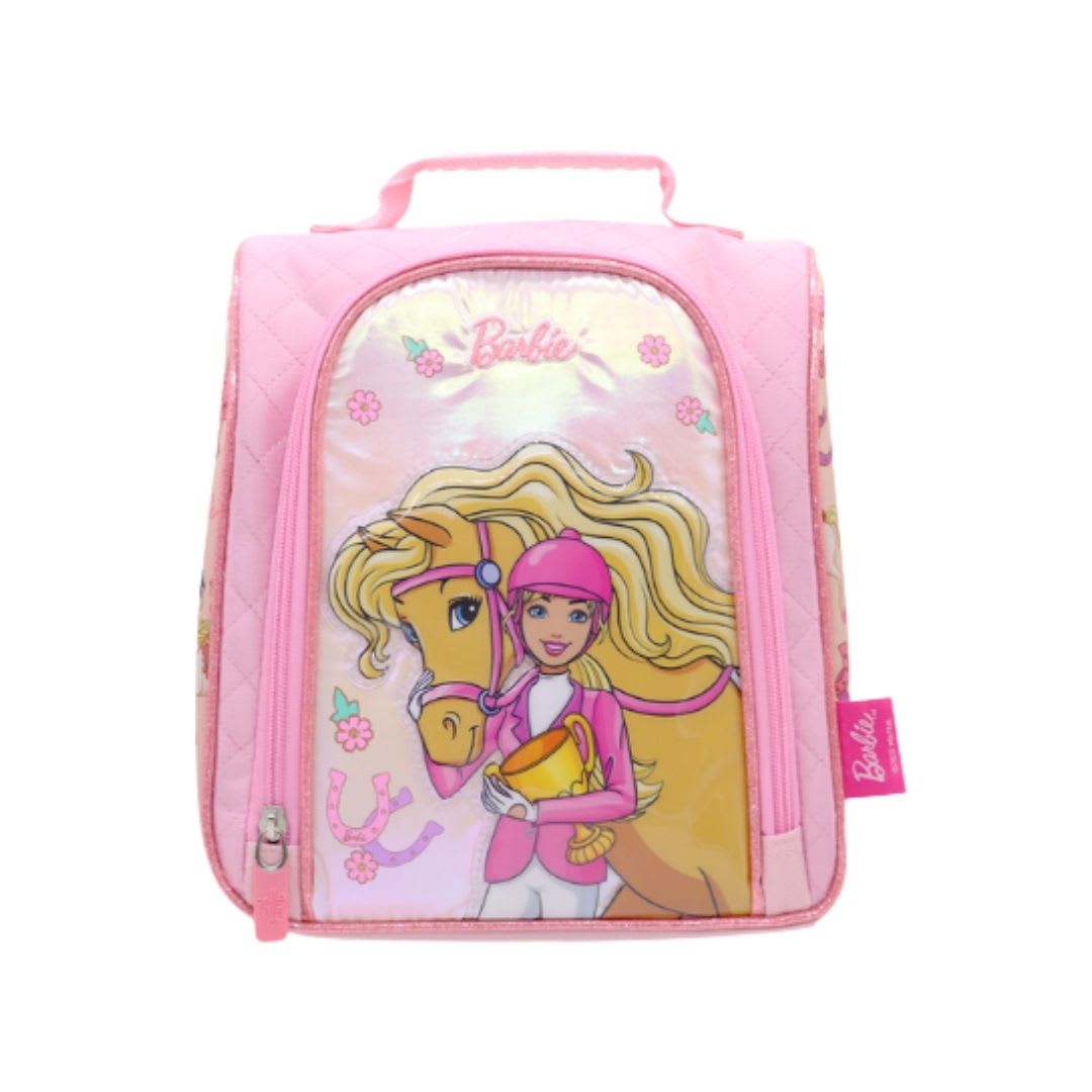 Mochila Oficio + Lonchera + Cartuchera Barbie Jinete3