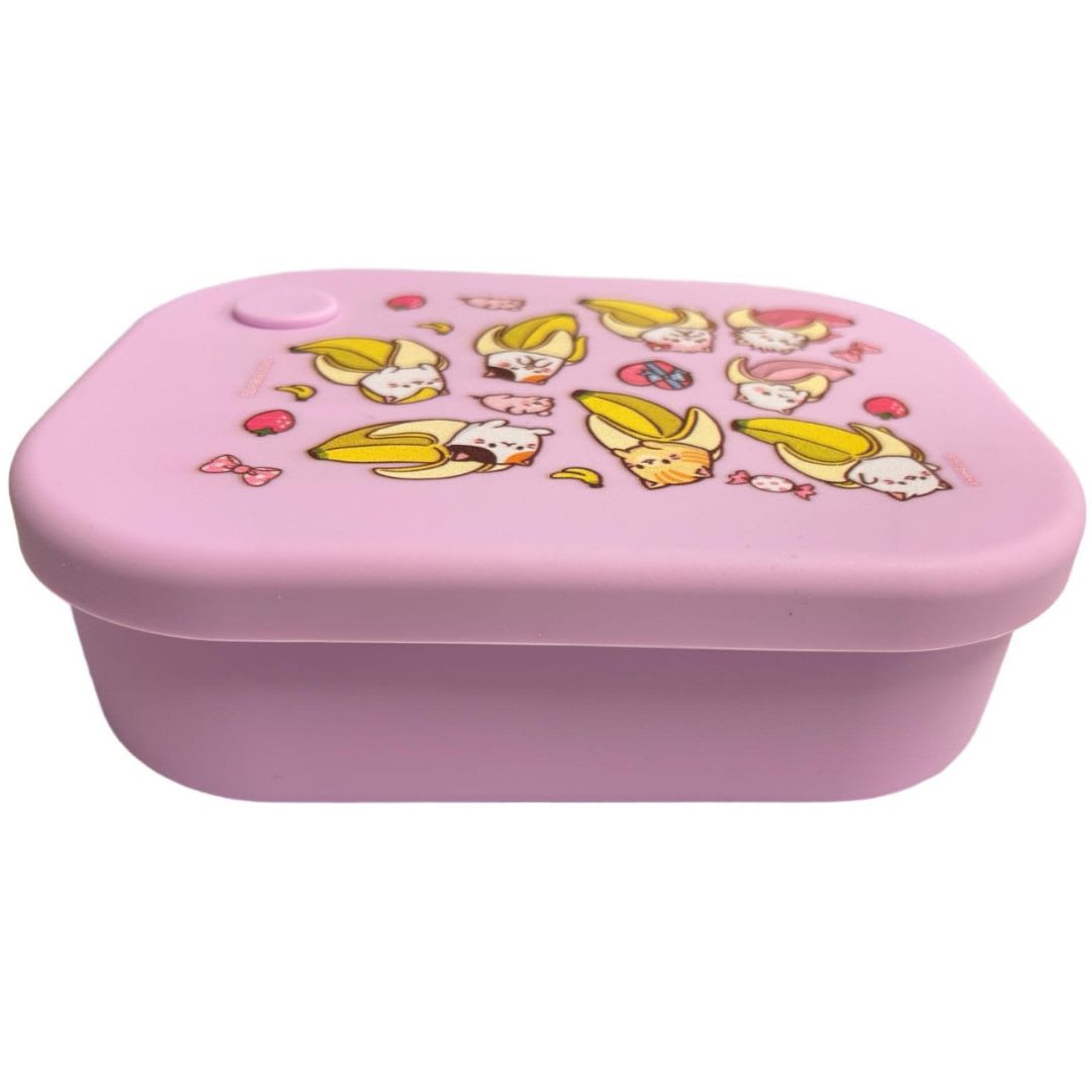 Taper Silicona Escolar Bananya Anime 770 ML 0