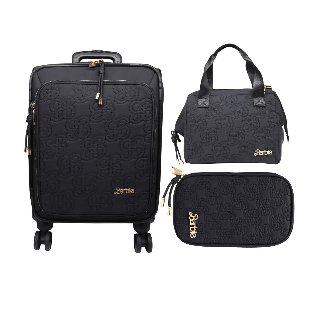 Maleta Oficio + Lonchera + Cartuchera Barbie Negra 0