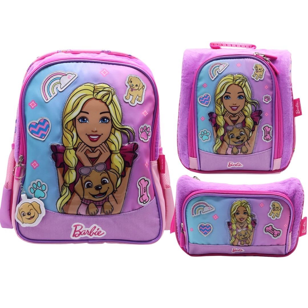 Pack Escolar Mochila Barbie y su mascota Oficio1