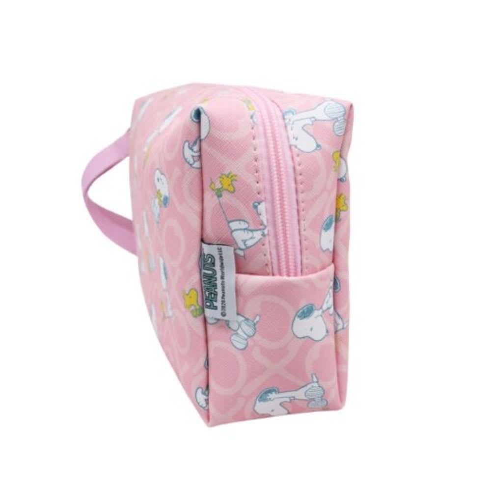 Neceser Snoopy y Woodstock Peanuts Rosado2