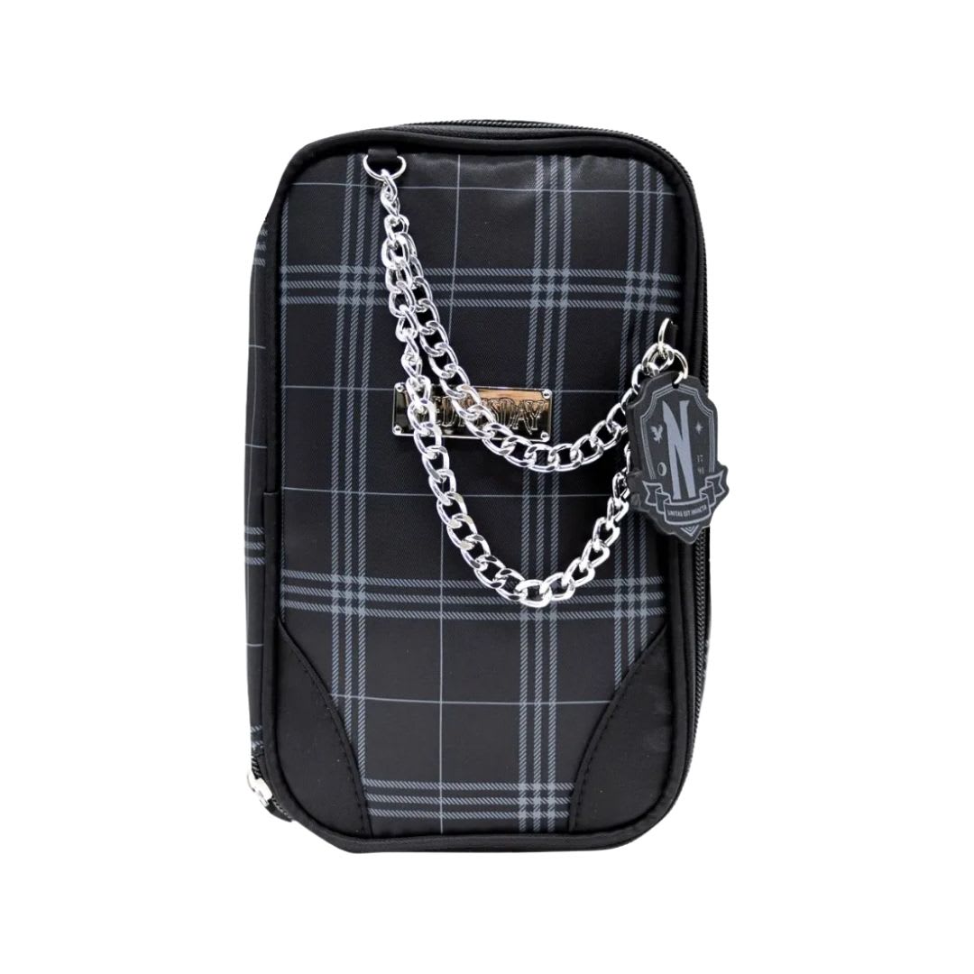 Cartuchera Merlina Addams Con Rayas 0