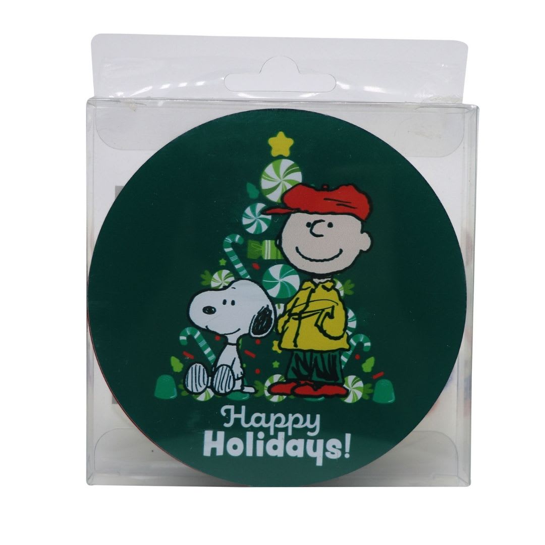 Set de Posavasos Navidad x4 Snoopy3