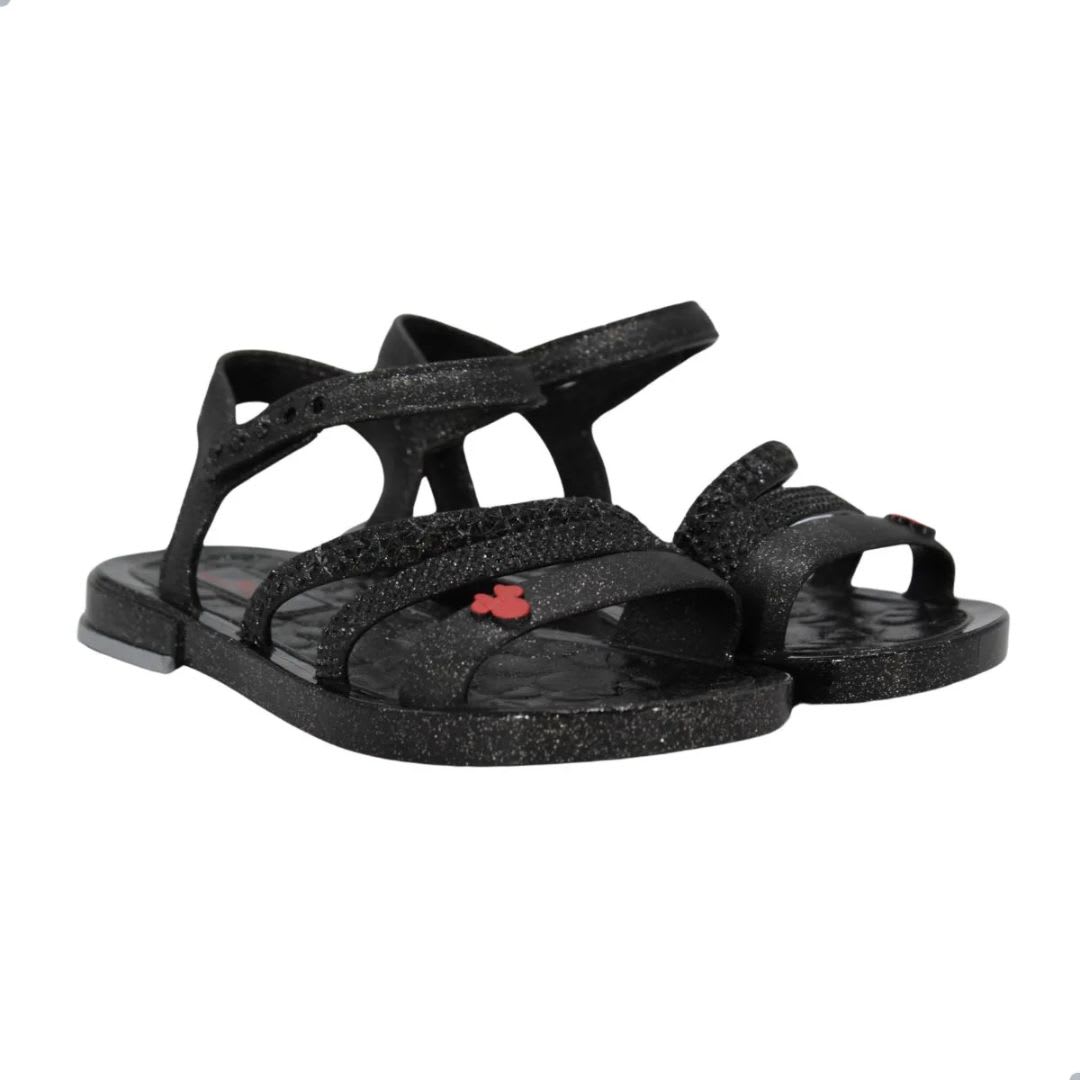 Sandalias Deluxe Minnie Mouse Negro Niña3