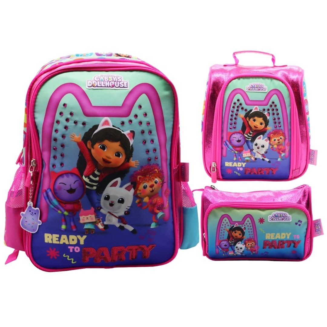 Pack Escolar Mochila Gabby Dollhouse Fiesta Oficio 0