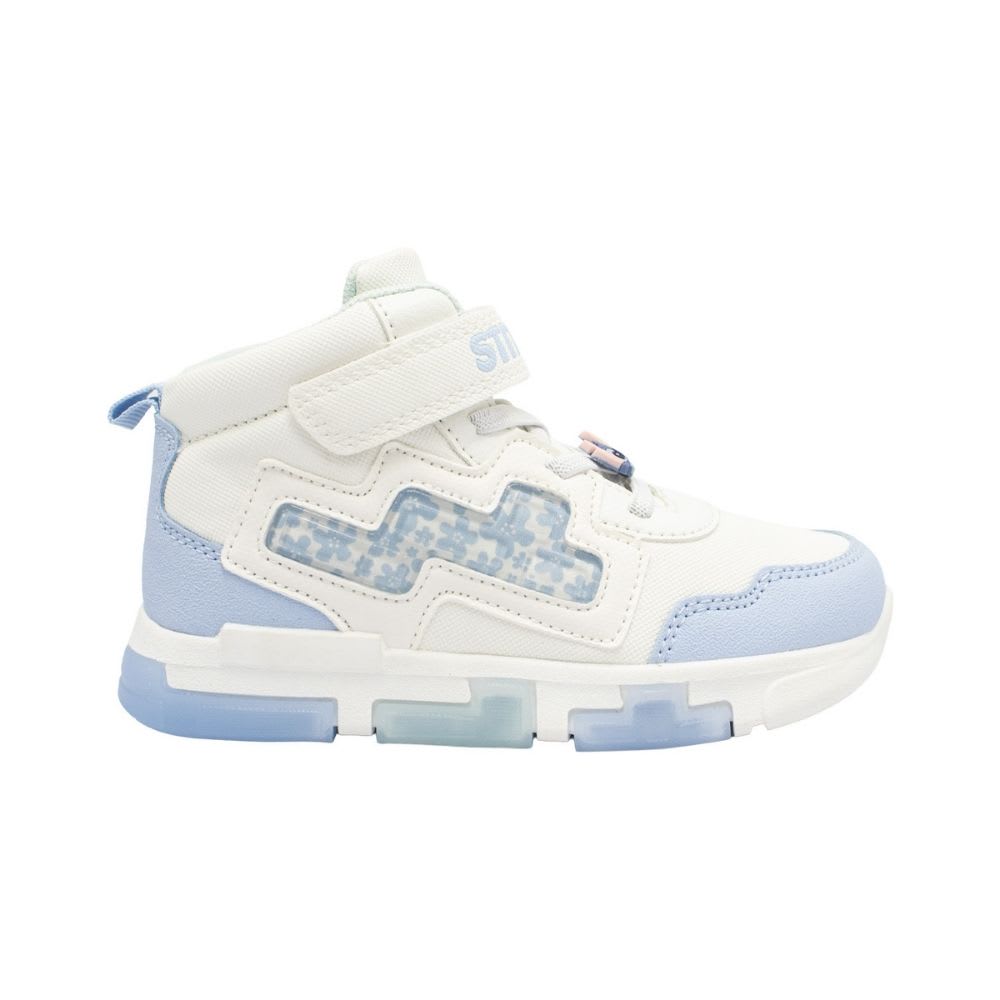 Zapatillas Niña Botin Stitch Blanco Azul con Luces 0