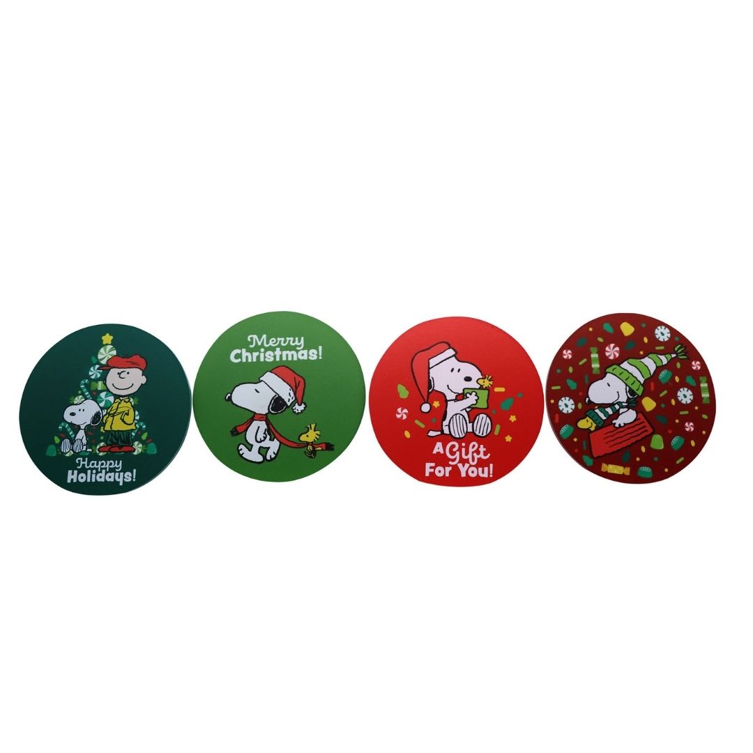 Set de Posavasos Navidad x4 Snoopy2