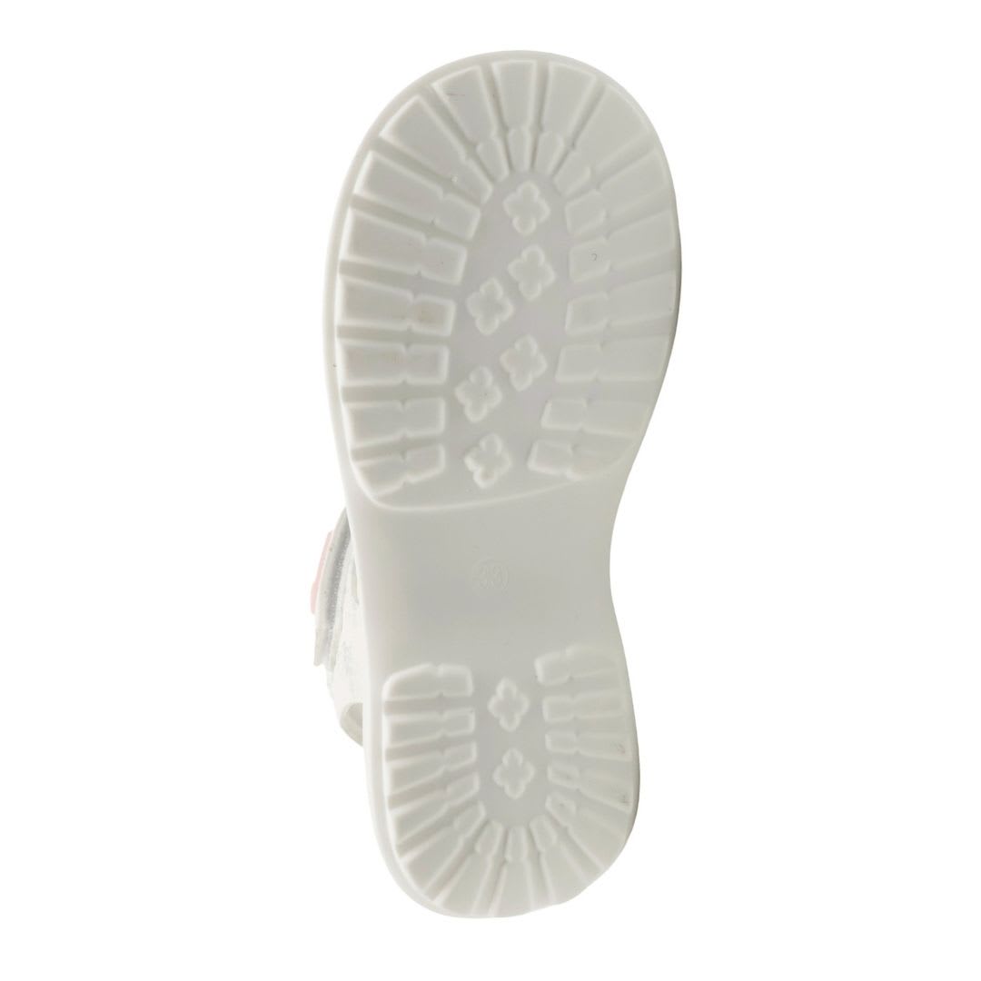 Sandalias Niña Plataforma Barbie Blanco4