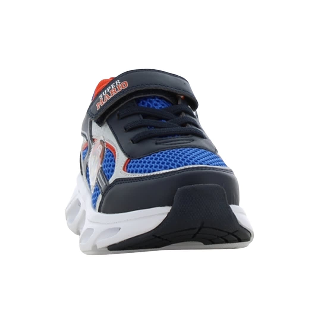Zapatillas Niño Urbanas Mario Bros Azul Con Luces2
