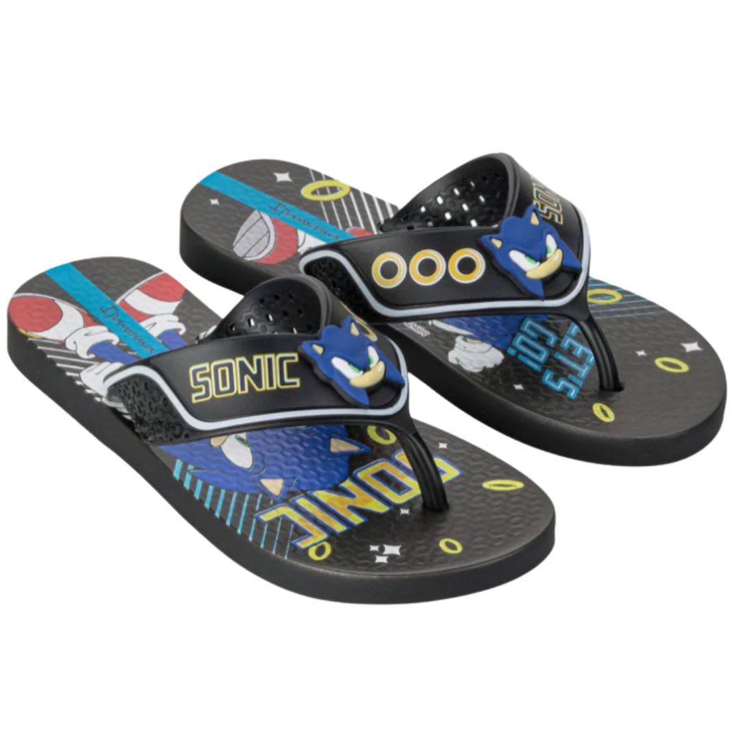 Sandalias Ipanema Sonic Negro Niño2