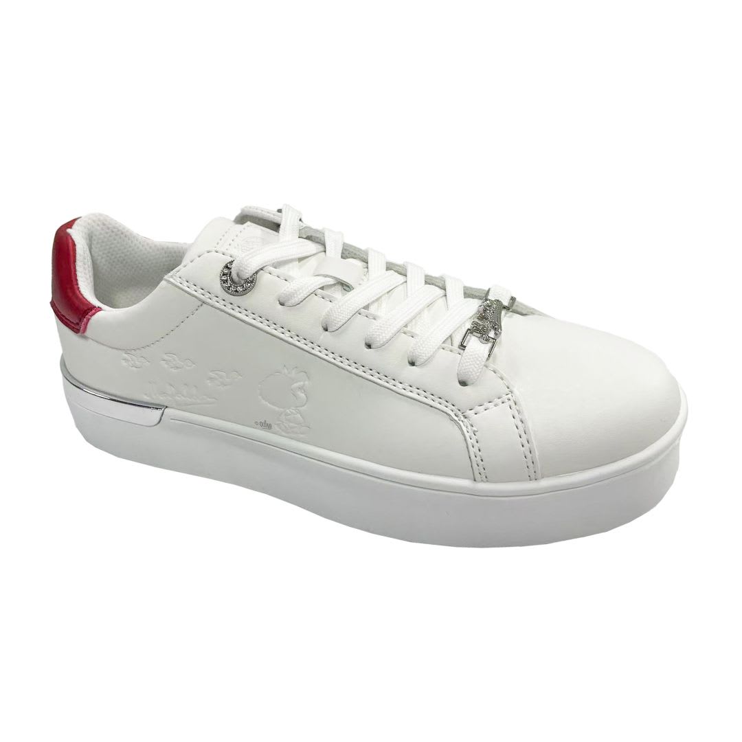 Zapatillas Urbanas Mujer Mafalda Blanco Rojo 0