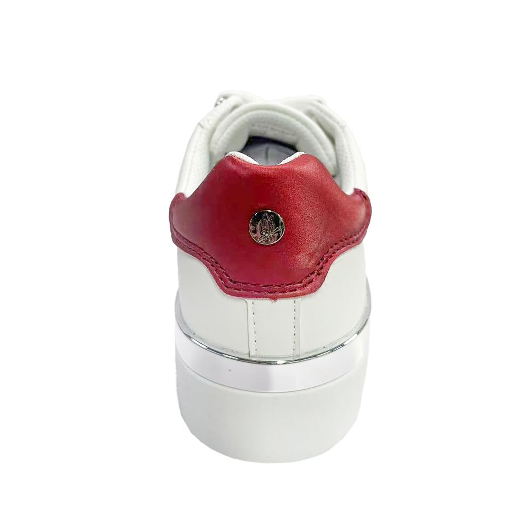 Zapatillas Urbanas Mujer Mafalda Blanco Rojo3