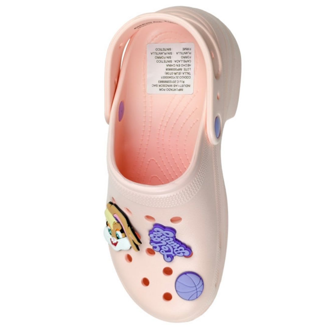 Sandalias Mujer Clog Casual Looney Tunes Rosado2