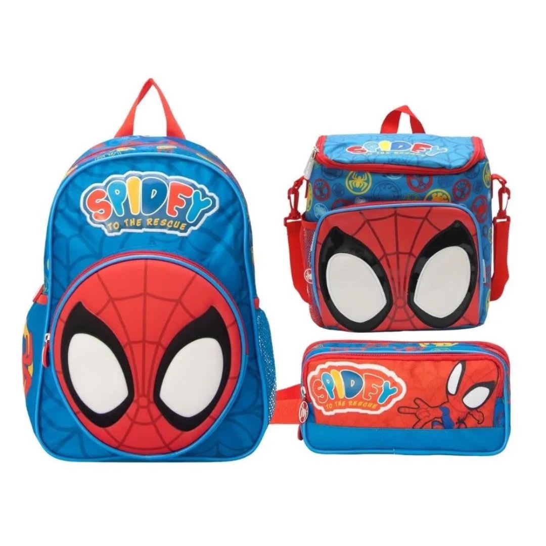 Mochila Nido + Lonchera + Cartuchera Spidey 0
