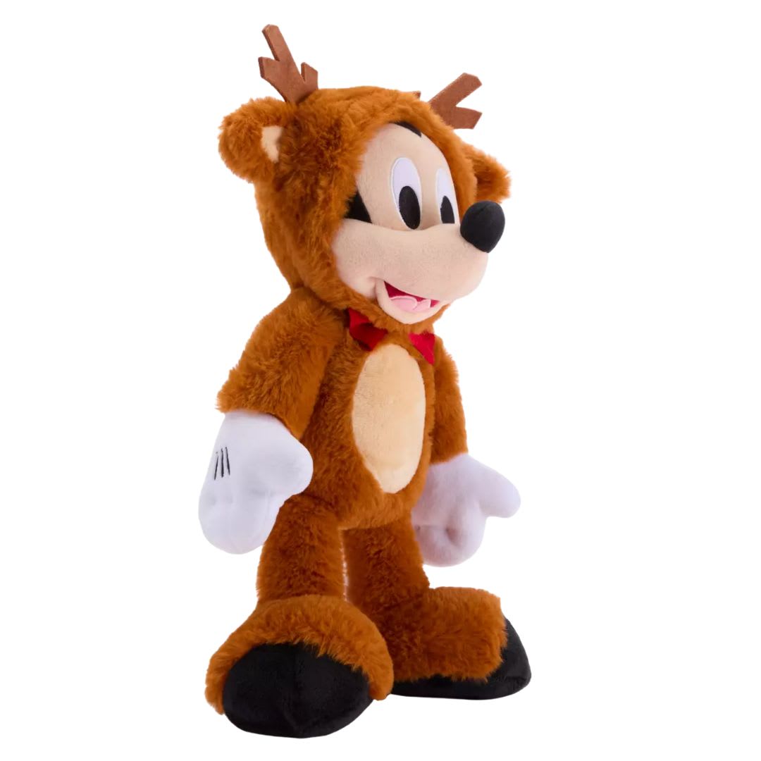 Peluche Disney Store Navideño Mickey Mouse Reno 30 cm4