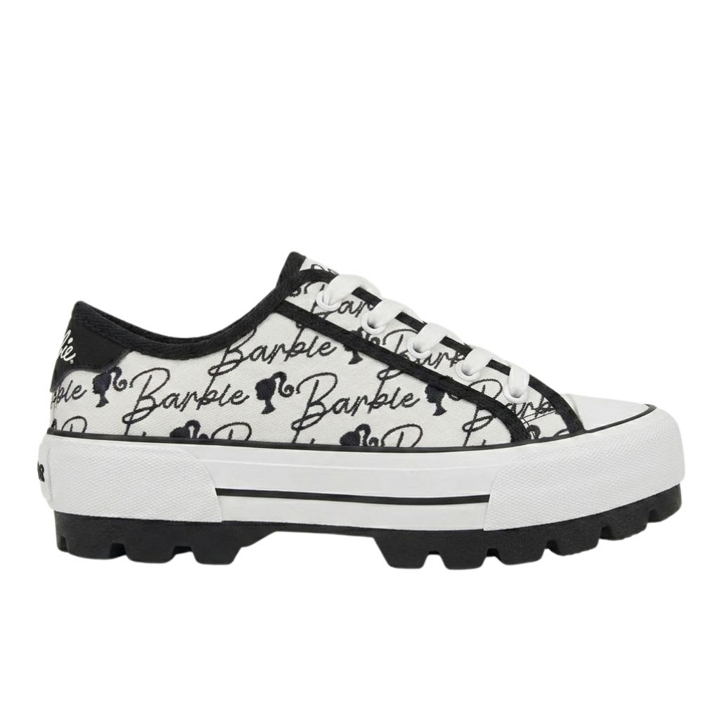Zapatillas Urbanas Mujer Barbie Blanco y Negro 0
